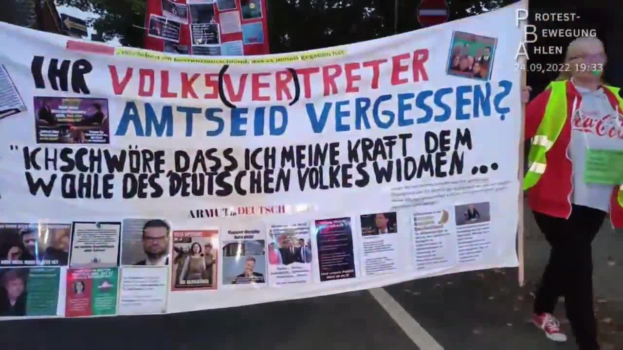 Ahlen, Germany: Anti government and cost of living protest Sept. 24, 2022