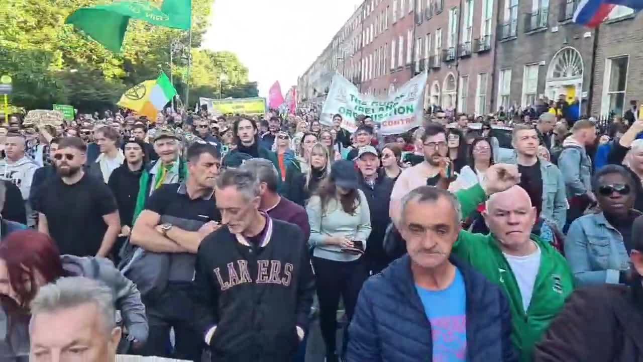 Dublin, Ireland: Cost of living protest on Sept. 24, 2022