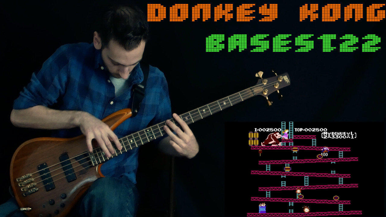 Donkey Kong [NES] Gameplay Bass Cover