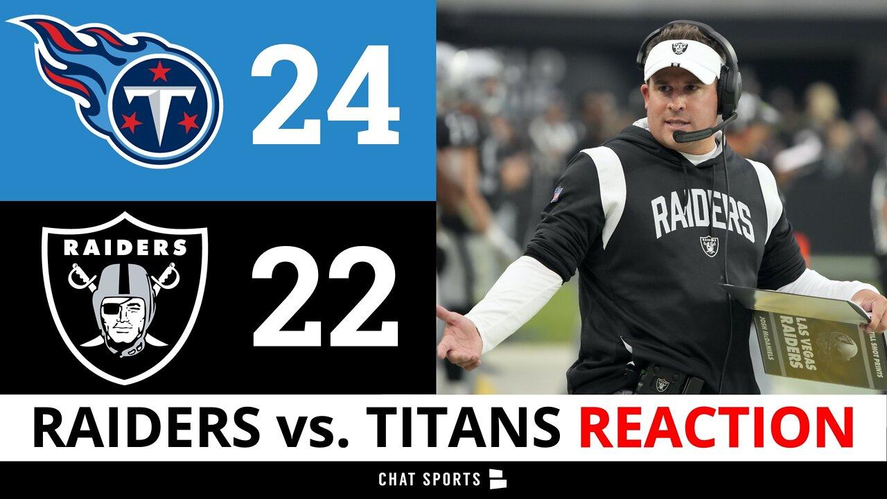 FIRE JOSH MCDANIELS! Raiders vs. Titans Post-Game, Derek Carr Stats & Boxscore | NFL Week 3