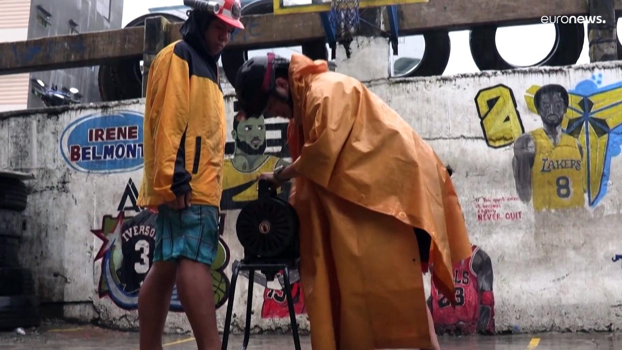 At least six people dead after powerful typhoon hits the Philippines