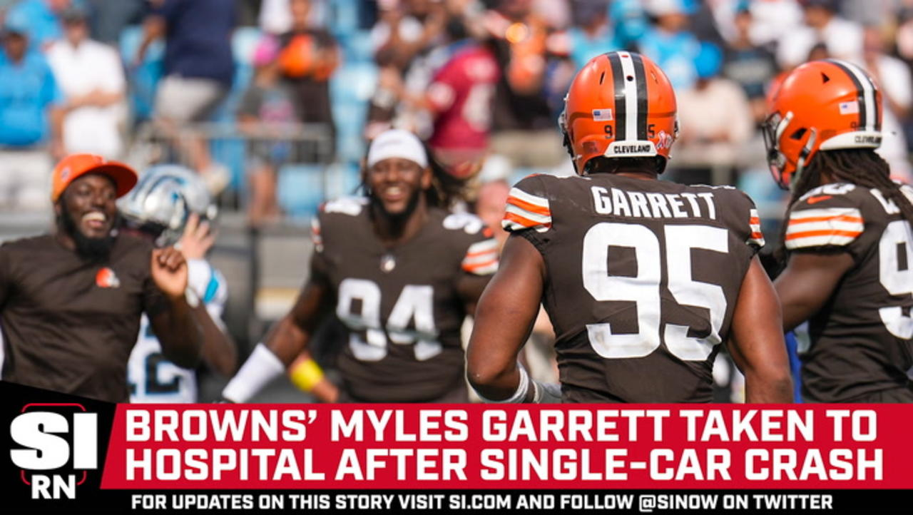 Myles Garrett Taken to Hospital After Single-Car Crash