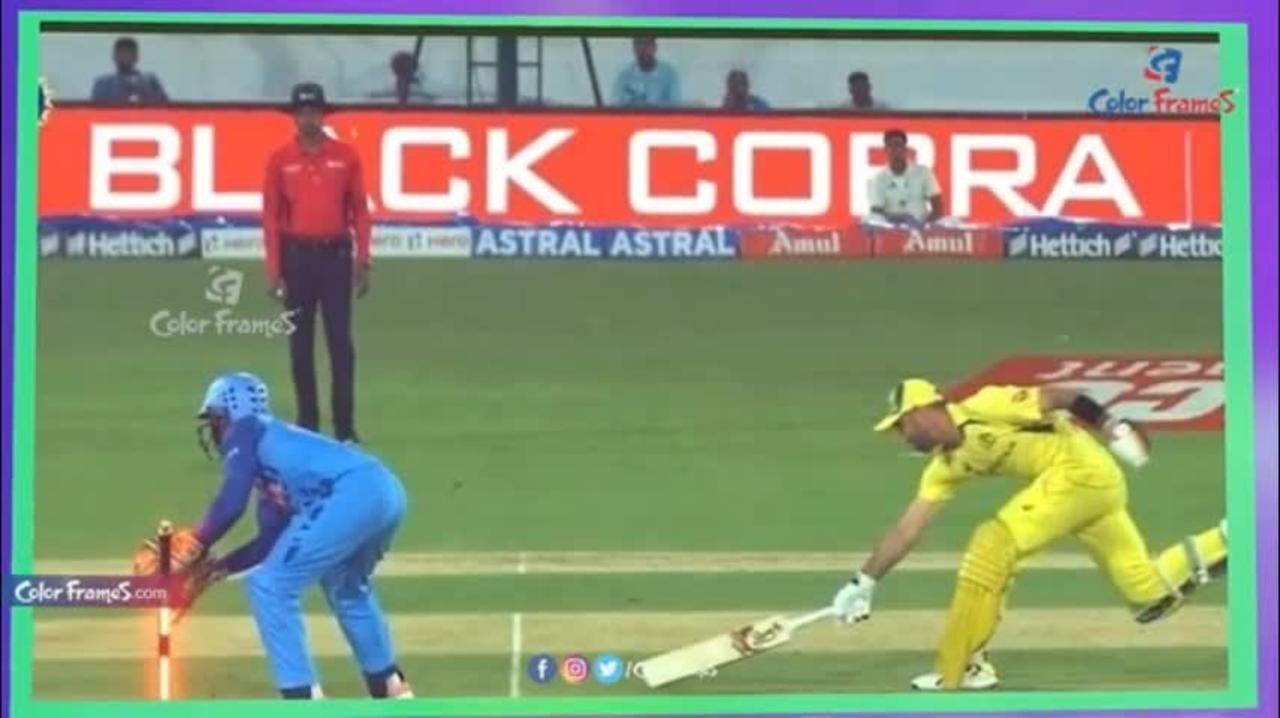 Dinesh Karthik makes mistake still run out Glenn Maxwell - Telugu Cricket News - Colorframes