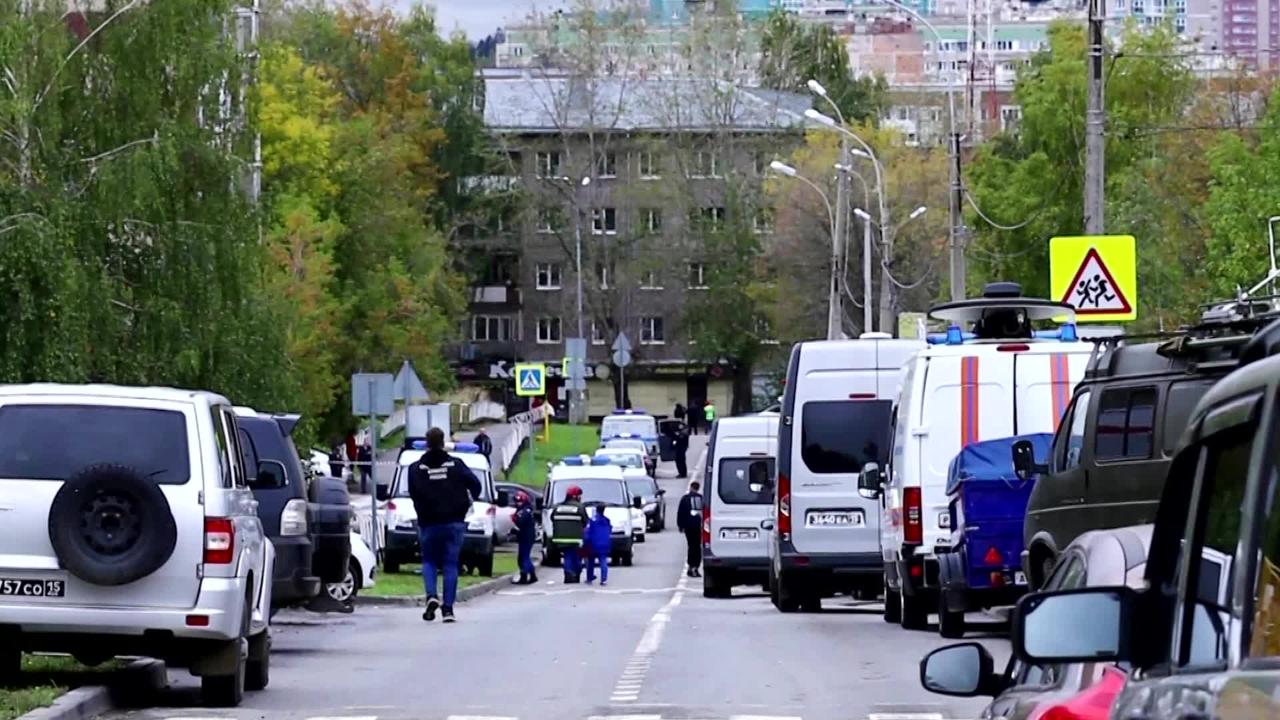 Investigators show video of Russia school shooting