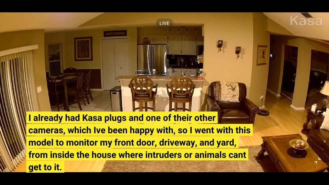 Kasa Indoor Pan/Tilt Smart Security Camera, 1080p HD Dog Camera 2.4GHz with Night Vision