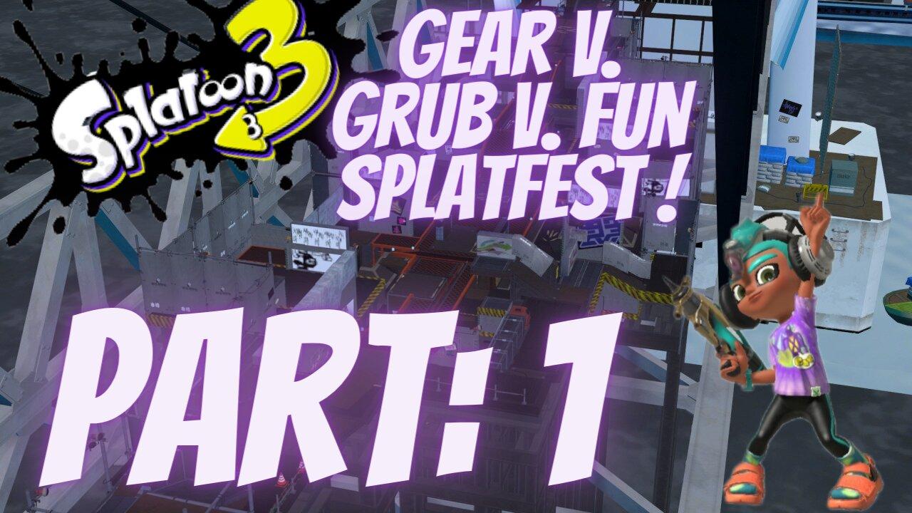 Gear v. Grub v. Fun Splatfest montage(splatoon 3 gameplay)