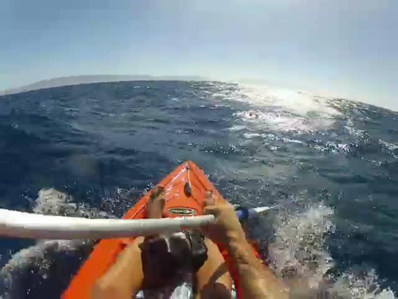 20 mile Kayak trip from Long Beach to Catalina on SMALL CRAFT WARNING DAY