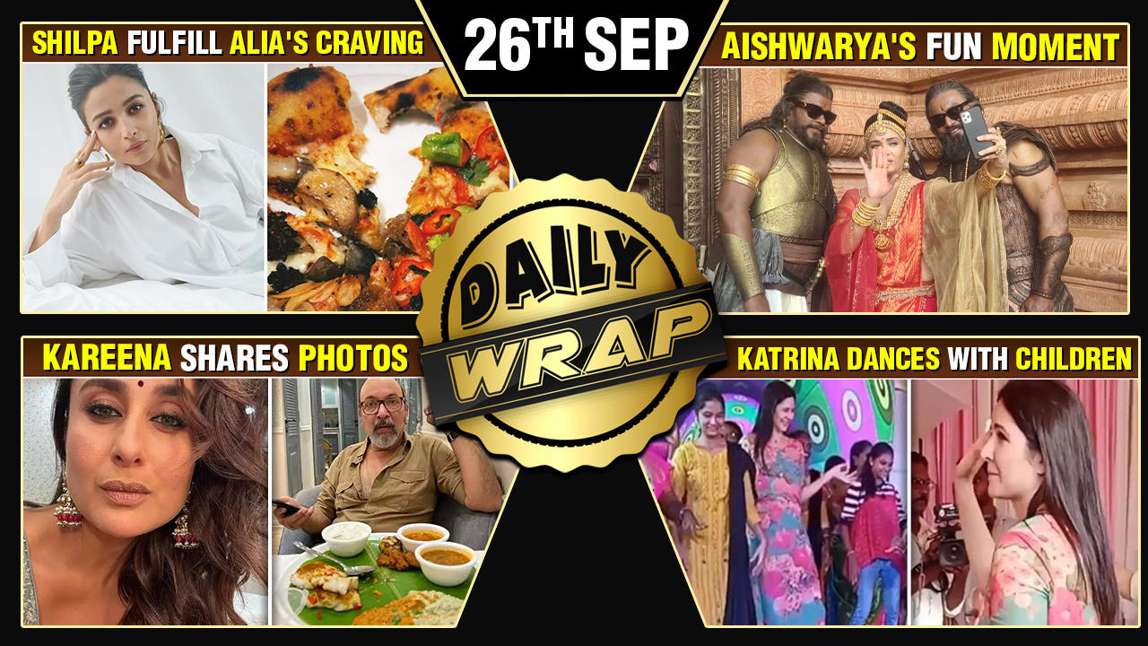 Alia's Craving For Pizza, Katrina Dances With Kids, Aish BTS Pics, Celebs Wish Navratri |Top 10 News