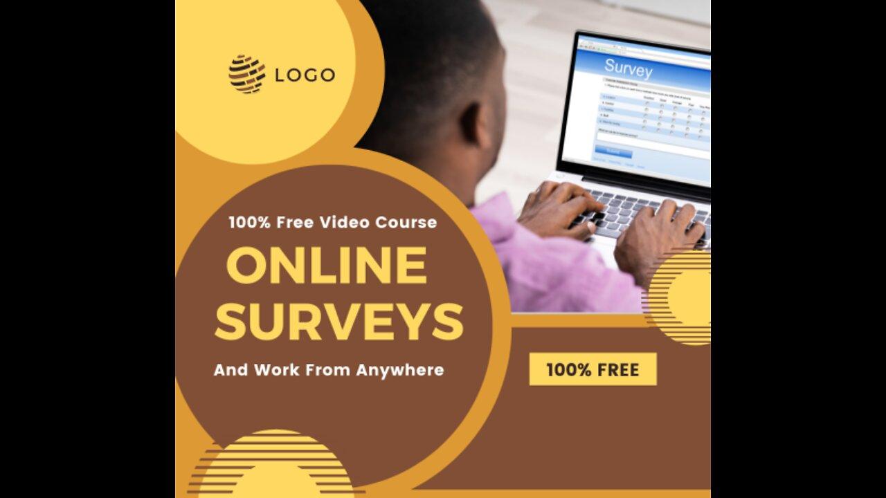Online survey video courses how to earn online money with survey