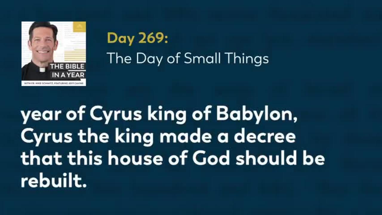 Day 269: The Day of Small Things — The Bible in a Year (with Fr. Mike Schmitz)