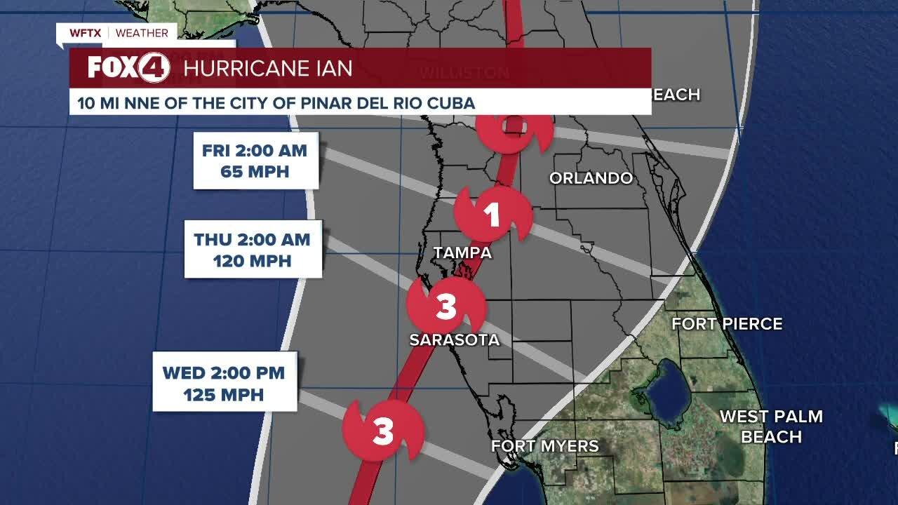 Tracking Hurricane Ian Tuesday