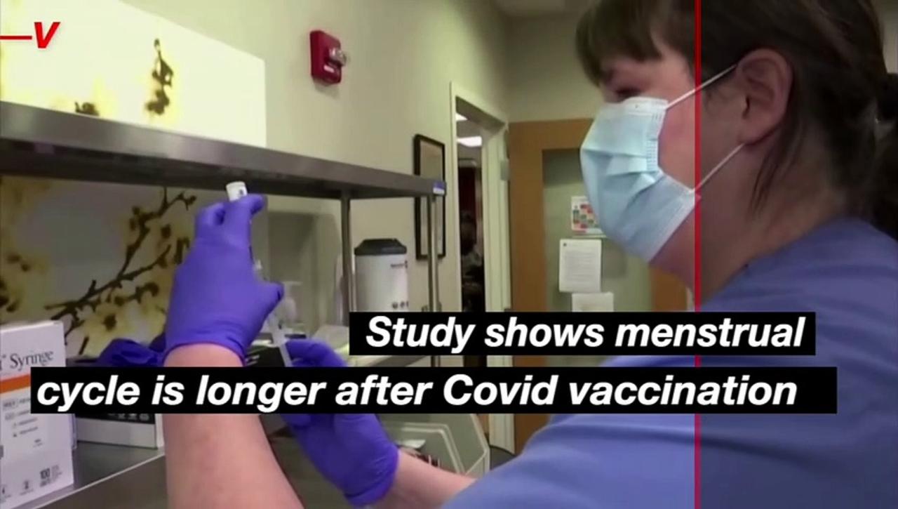 Longer Menstrual Cycles Reported After Covid Vaccine
