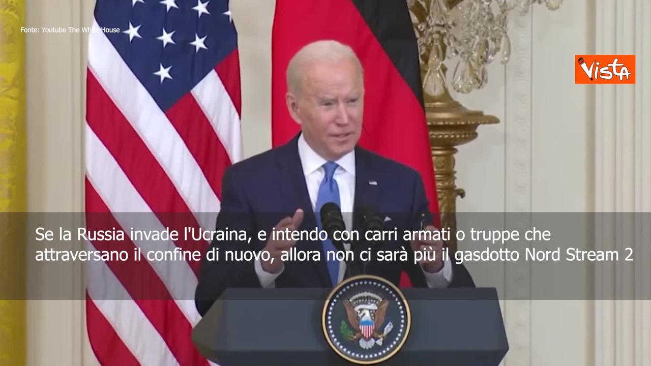 Biden: "Se la Russia invade l'Ucraina fermeremo il gasdotto Nord Stream 2"