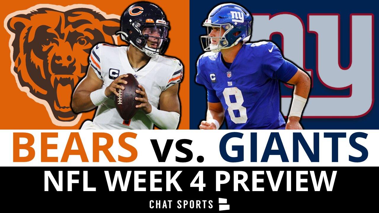 Chicago Bears vs. New York Giants Preview | NFL Week 4