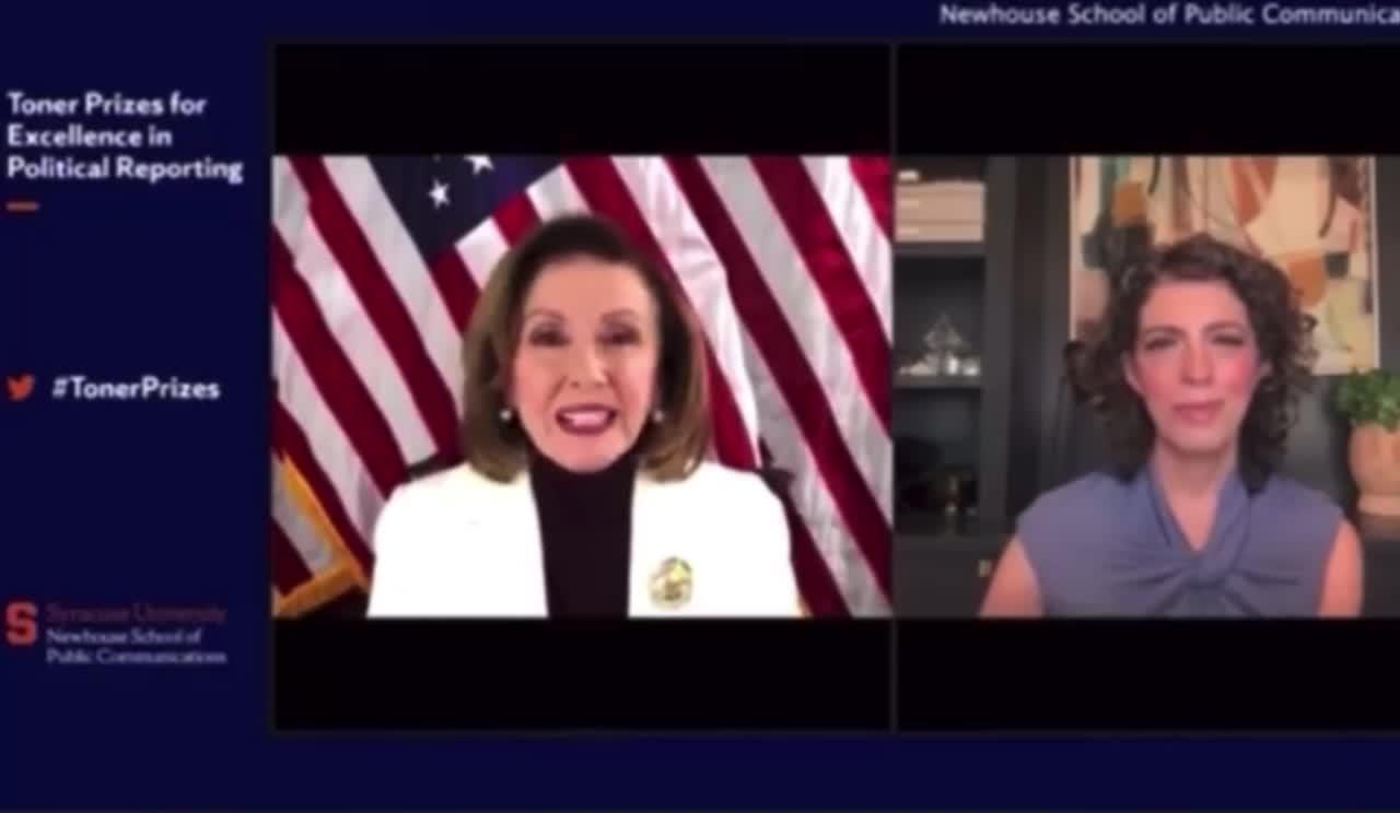 Watch Nancy Pelosi Spit Out Her Dentures During This Interview