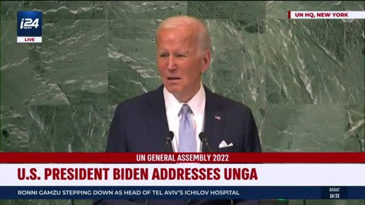 🔴 U.S. President Joe Biden delivers remarks at the United Nations General Assembly