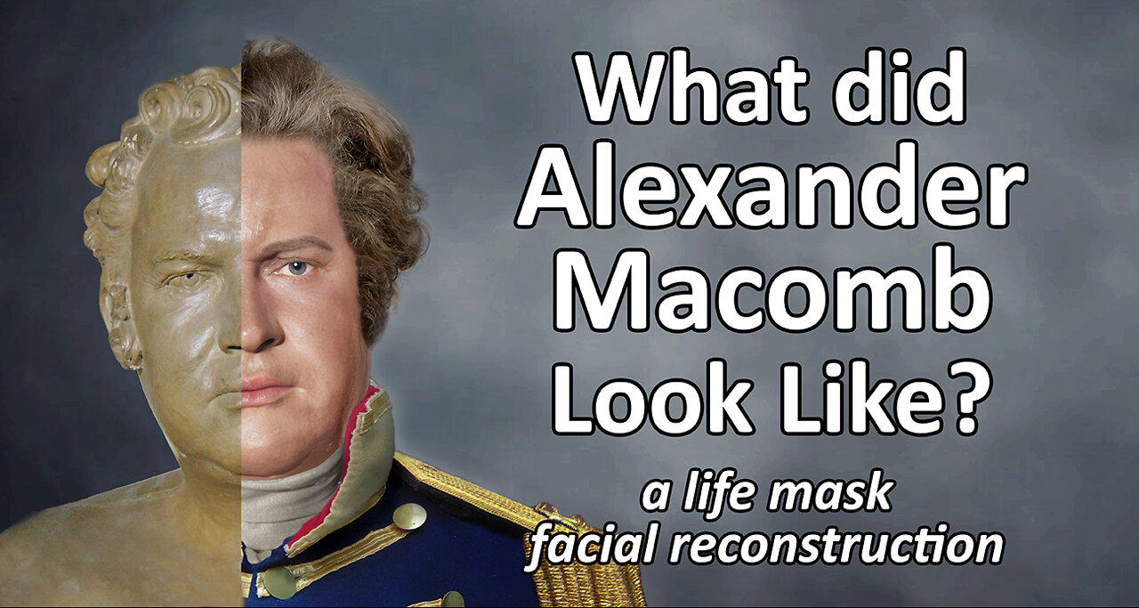 Alexander Macomb, War of 1812 Hero,  Real Faces Based Upon Life Mask - Founding Fathers
