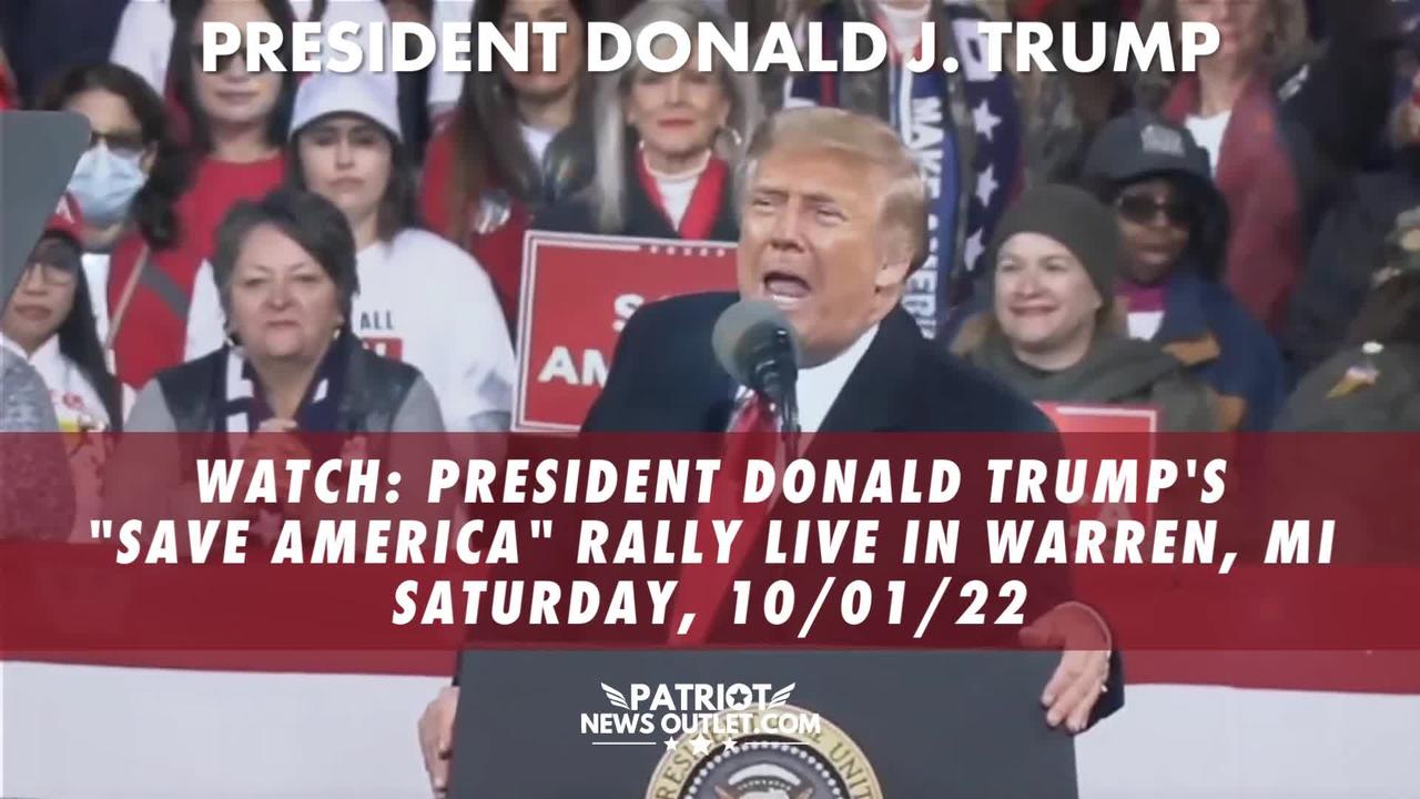 LIVE NOW: President Trump's "Save America" Rally Live From Warren Michigan