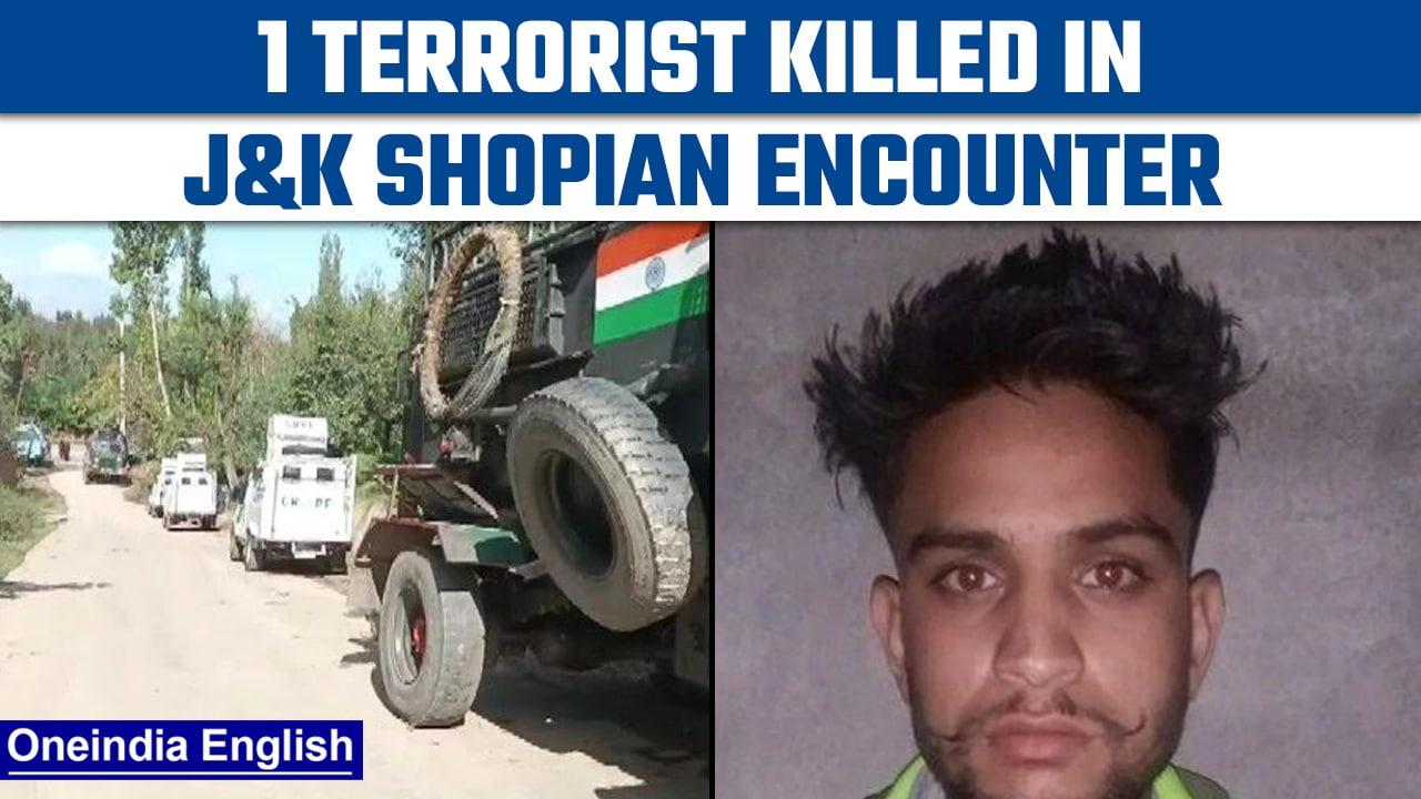 J&K: 1 terrorist killed in encounter in Baskuchan area of Shopian, search on | Oneindia news *News