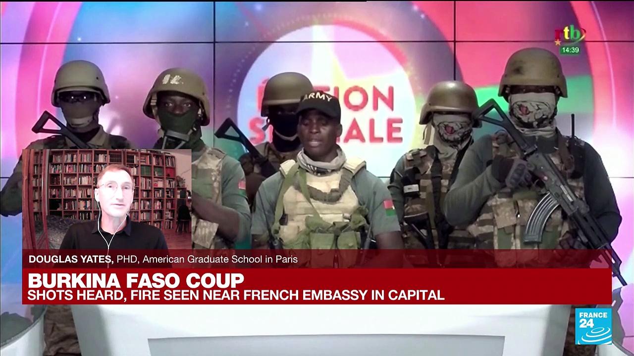 Burkina Faso Coup: shots heard, fire seen near French Embassy in Capital