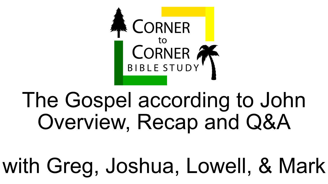 The Gospel according to John Overview and Q&A.