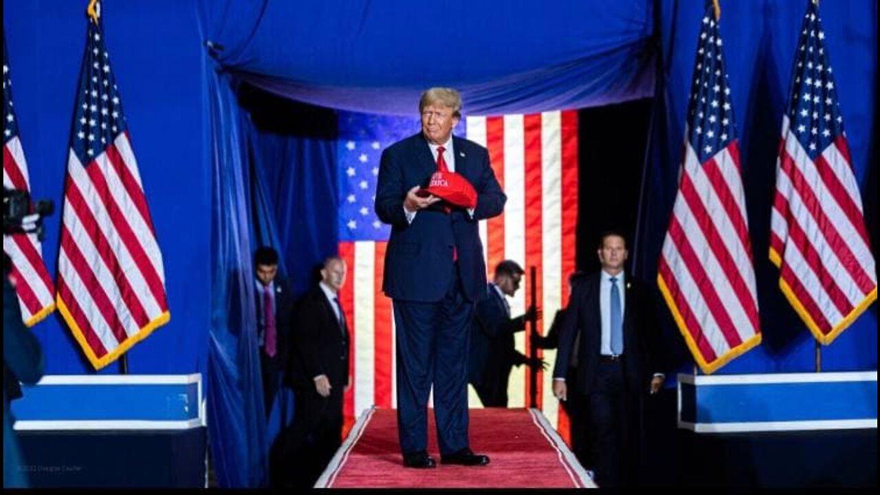 The Opening of Huge Trump Save America Rally in Warren, MI
