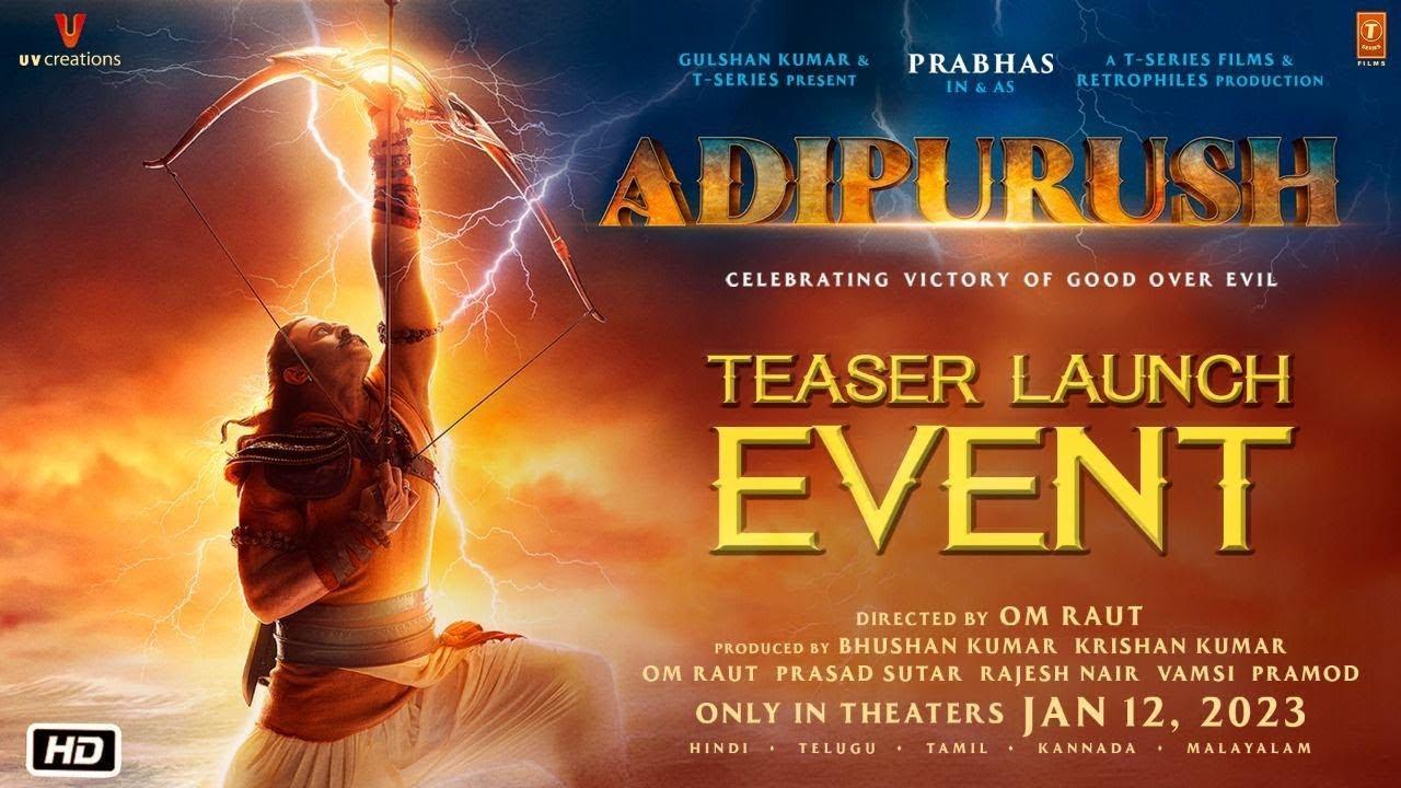 Adipurush Teaser Launch Event Live | Prabhas | Kriti Sanon | Saif Ali Khan | Om Raut | Bollywood Now
