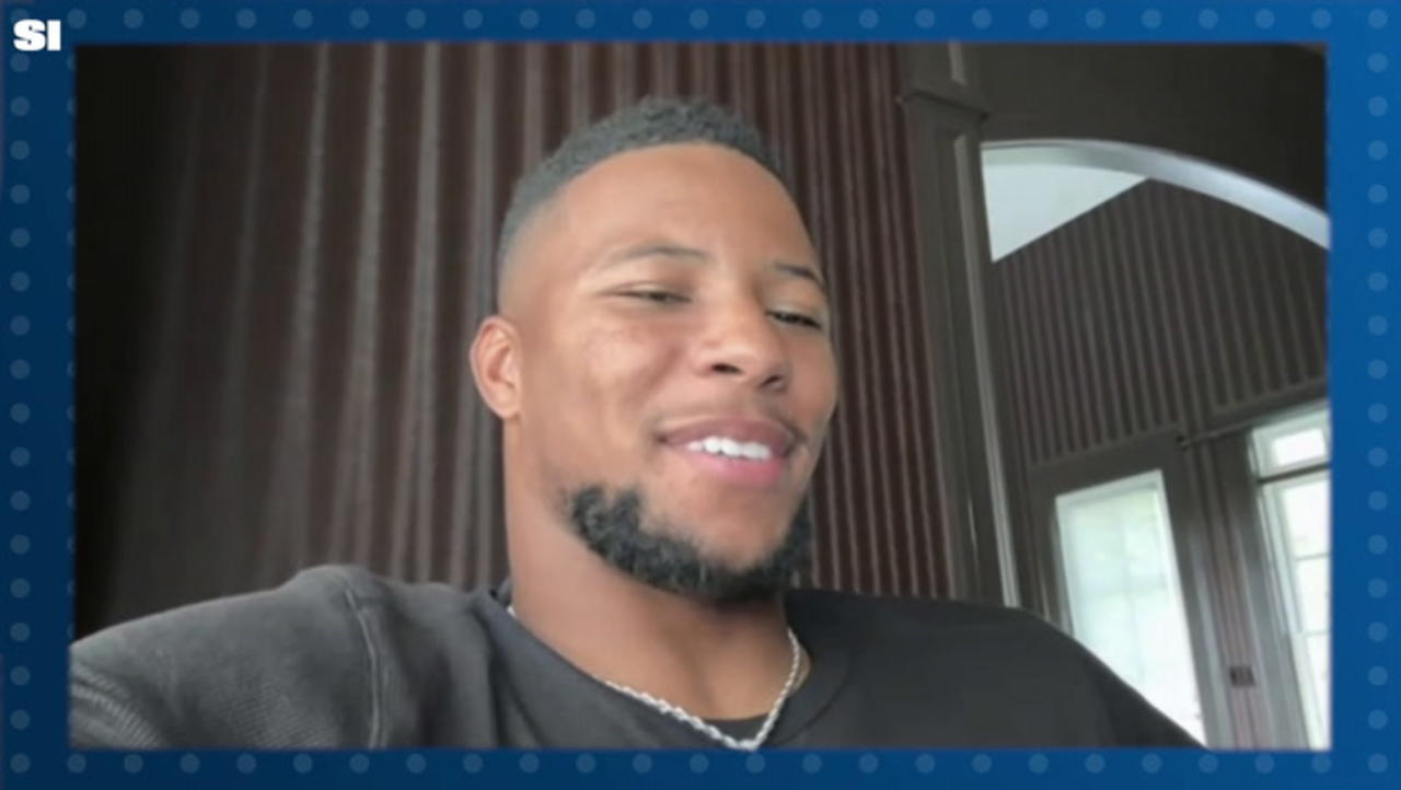 Saquon 'Challenges' Nick Chubb to a Squat-Off