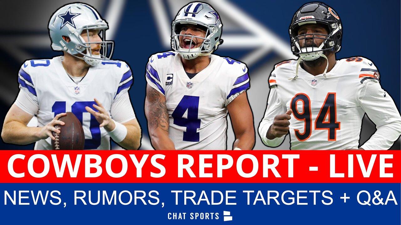 Cowboys Report LIVE: Rumors, Injury News, Overreactions & Trade Targets