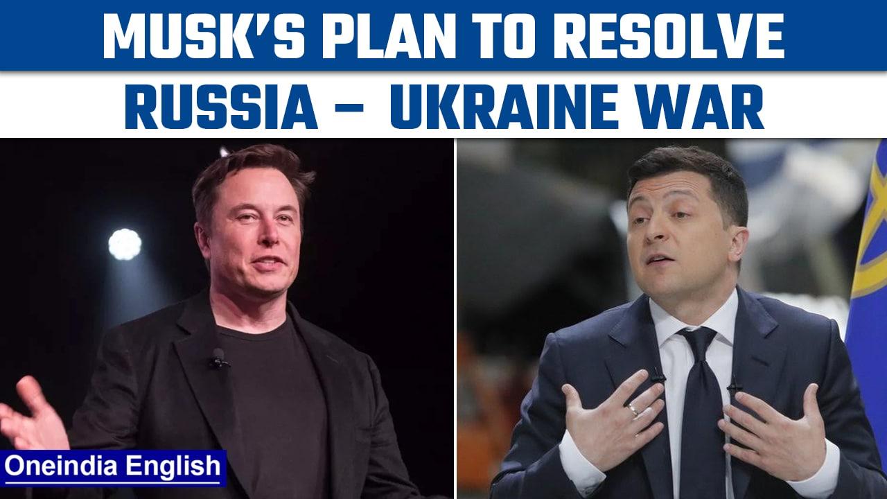 Elon Musk asks Twitter suggestions to end Russia Ukraine war, Zelensky replies | Oneindia News *News