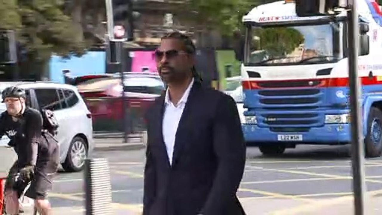 David Haye arrives in court for assault trial