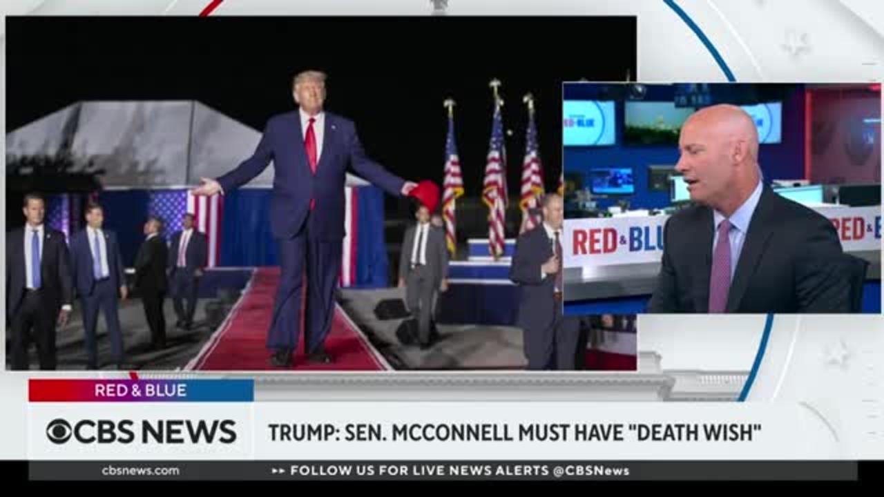 Marc Short on Trump's Post that Mc connel has a "death wish"