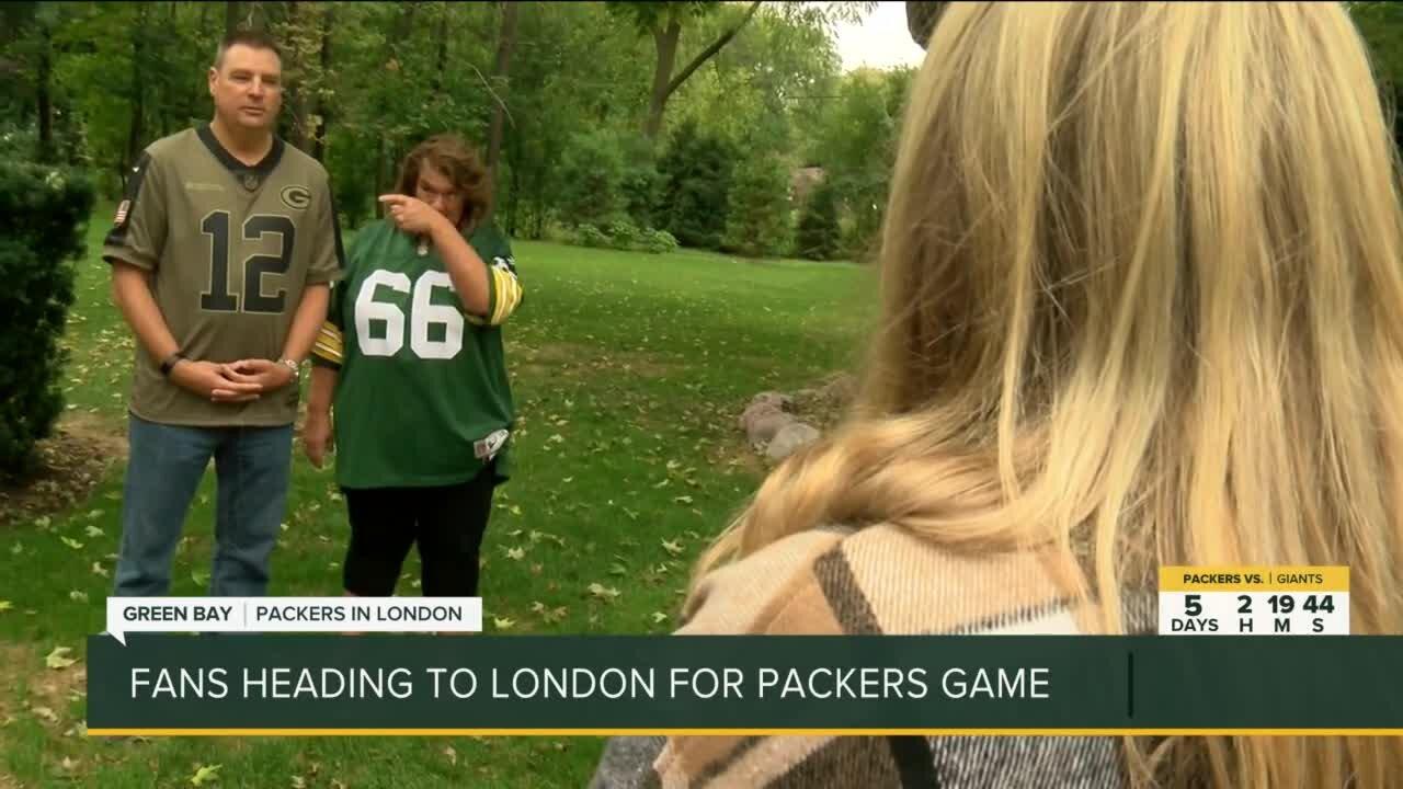 Meet one couple heading to London for Green Bay Packers game