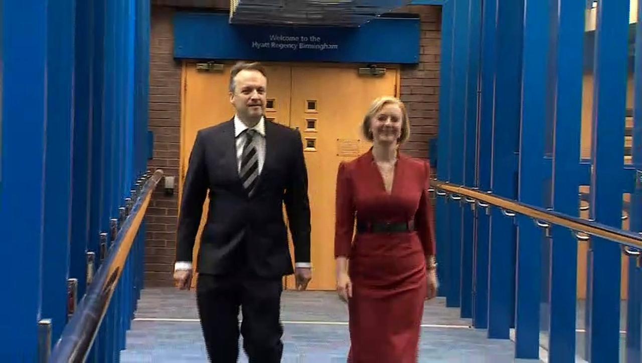 Liz Truss arrives for Tory Party conference speech