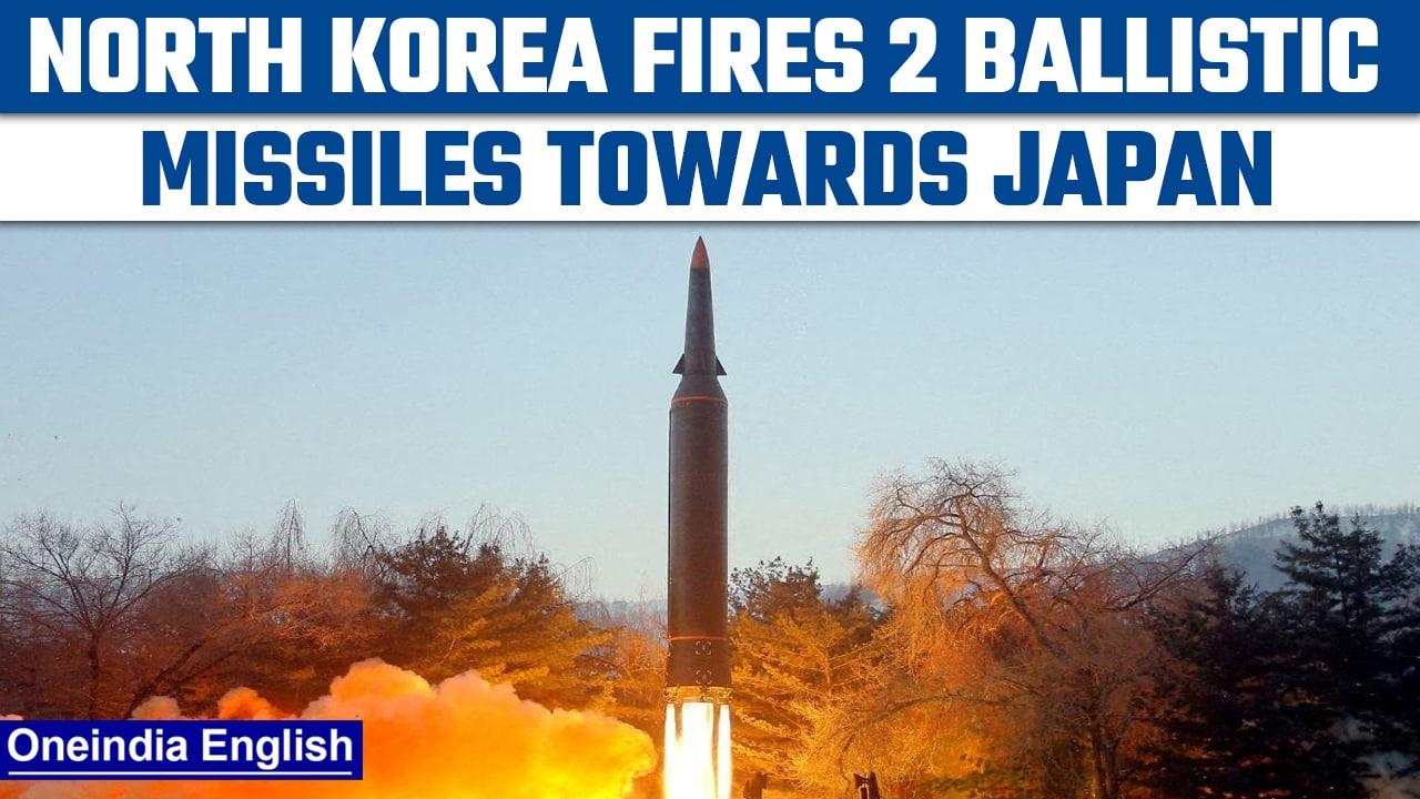 North Korea fires two ballistic missiles towards sea in direction of Japan | Oneindia news * news
