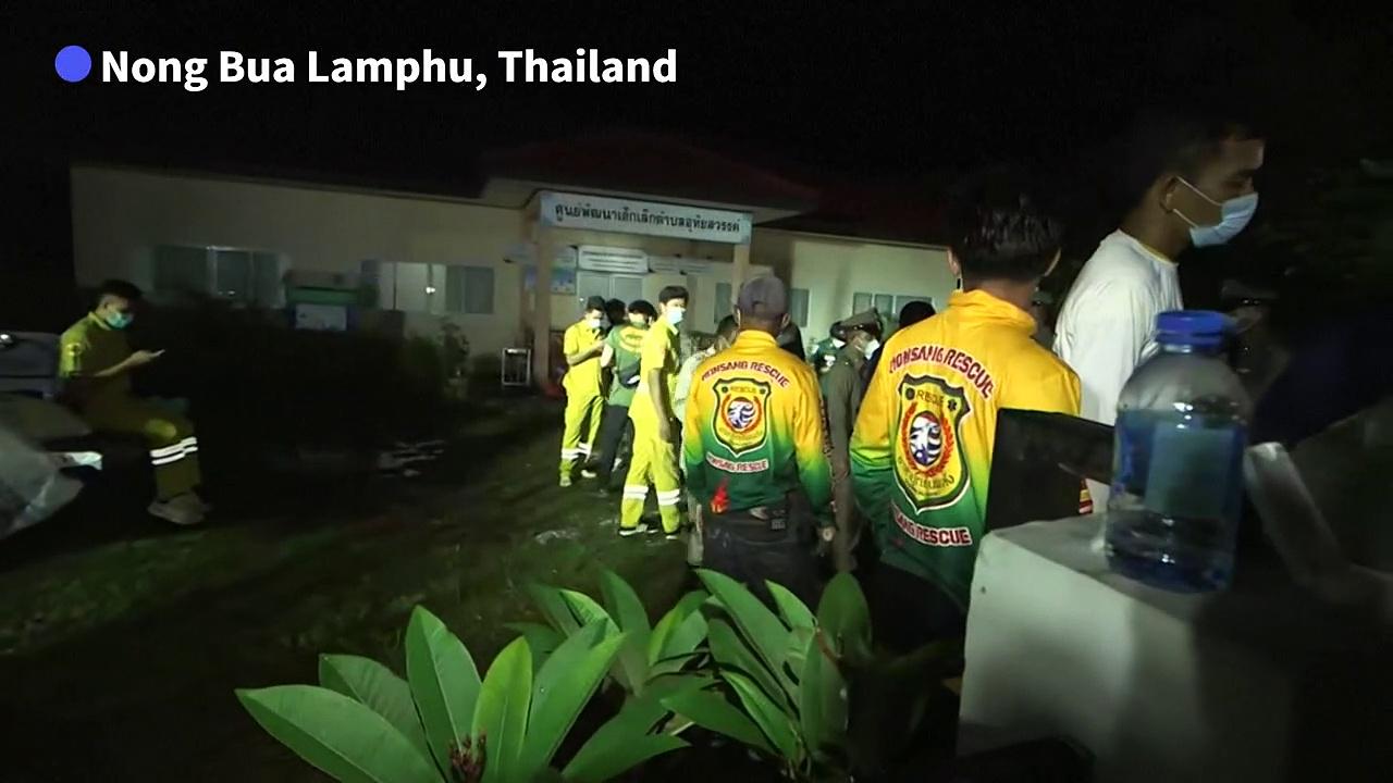 Thai emergency services work into night after nursery shooting
