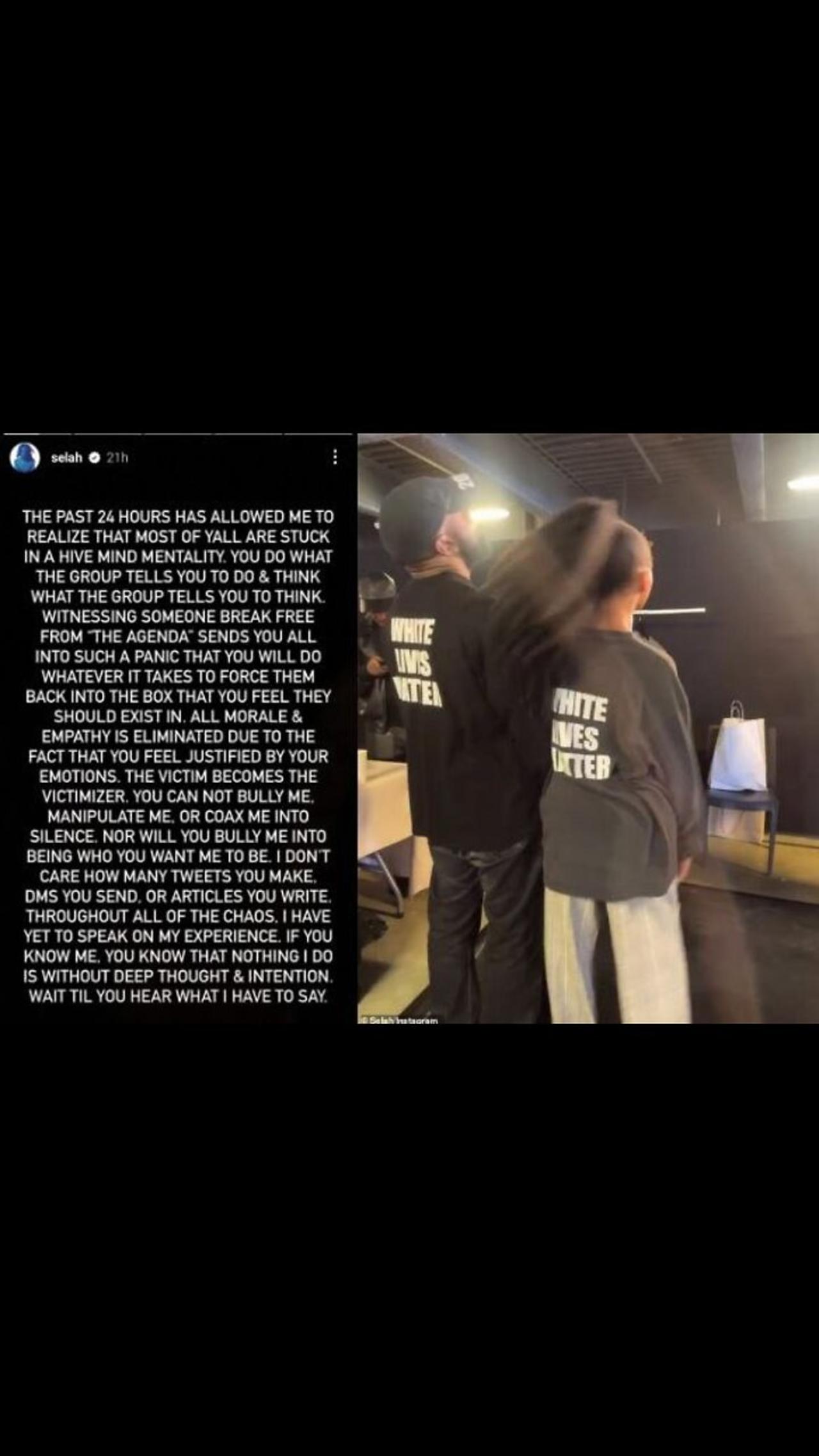 Kanye West, Candace Owens, Bob Marley's Grandaughter in White Lives Matter Tees!