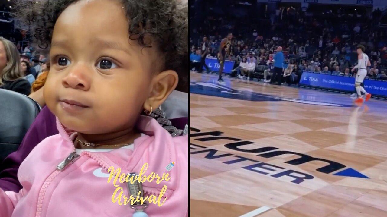 DaBaby Takes Daughter Velour To Her 1st NBA Game! 🏀