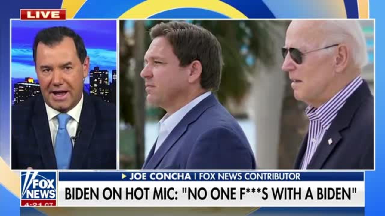 Biden ridiculed for hot mic moment from Florida visit