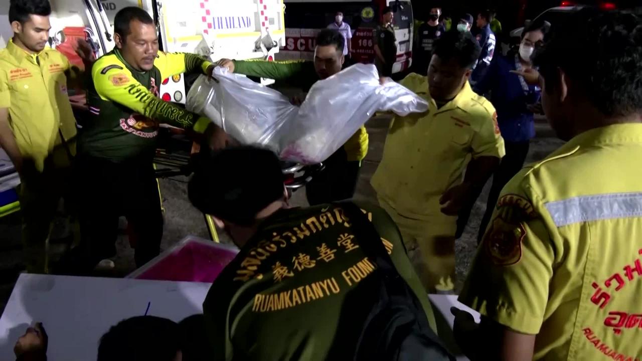 Child victims in Thailand massacre transported for autopsy