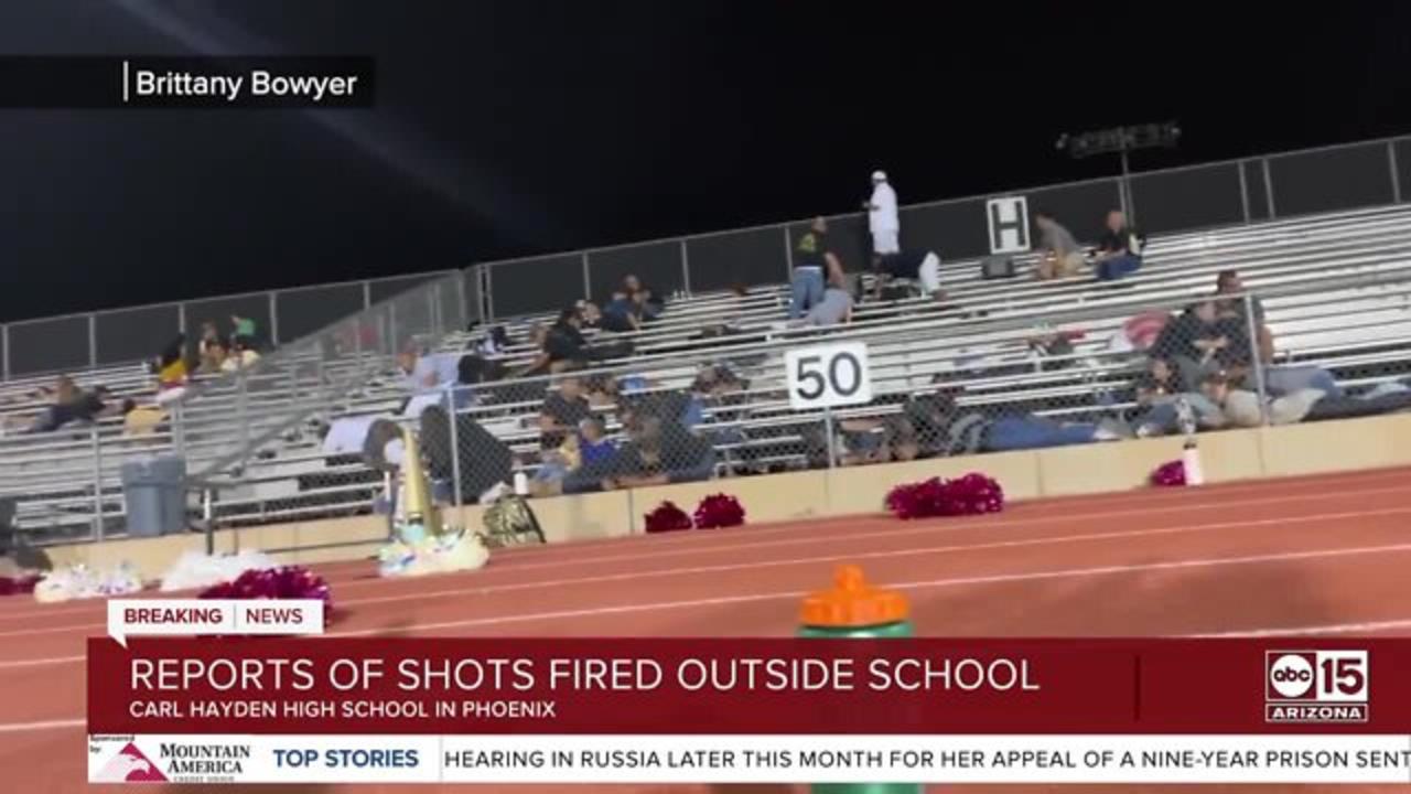 Reports of shots fired outside of Carl Hayden High School during football game