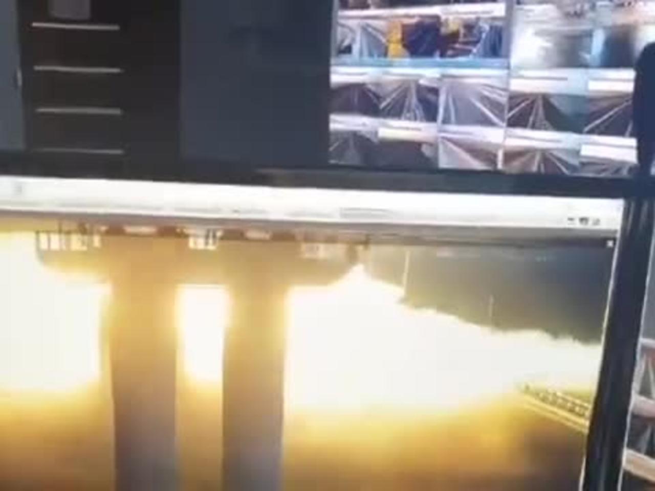 CCTV footage of the The Kerch bridge explosion