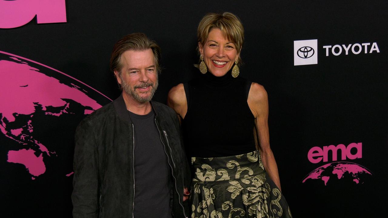 David Spade and Wendie Malick 2022 EMA Awards Gala Green Carpet Arrivals