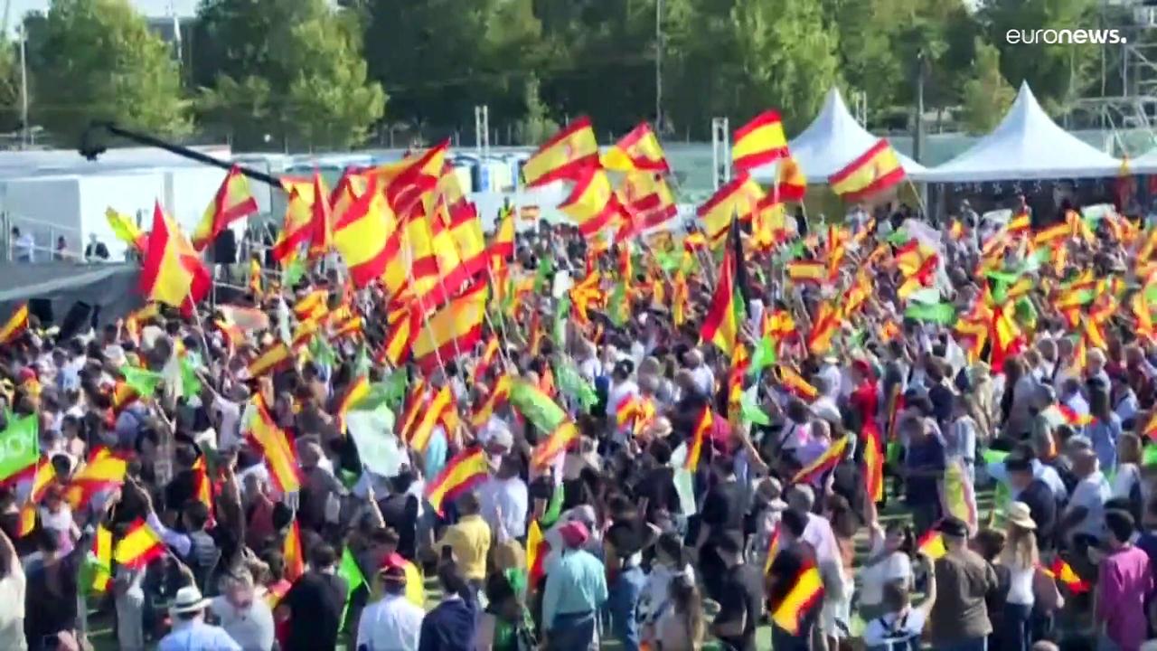 Far-right Spanish party Vox hosts rally with international leaders