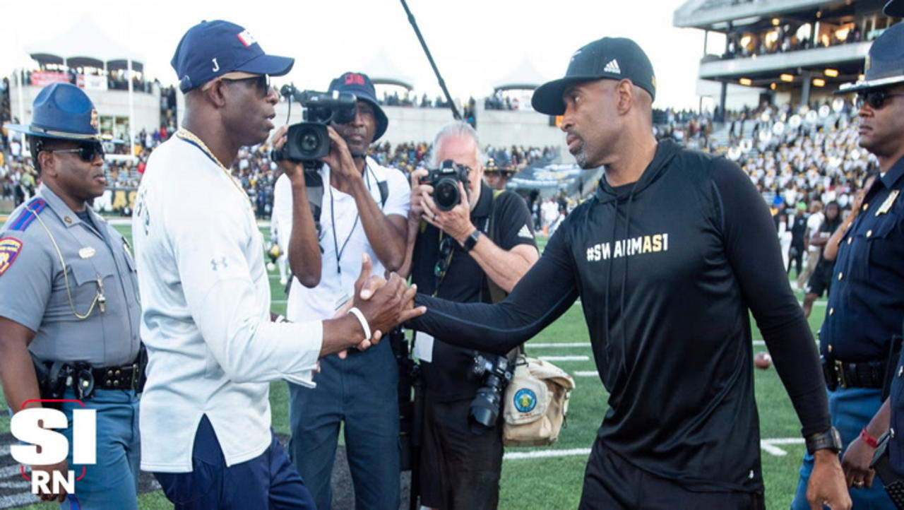 Deion Sanders Involved in Handshake Incident with Alabama State Coach