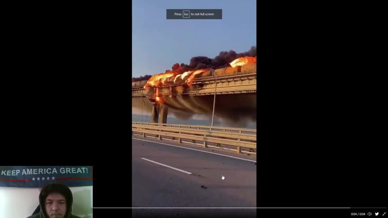 Explosion Destroys Europe's Largest Bridge Connecting Crimea & Russia...