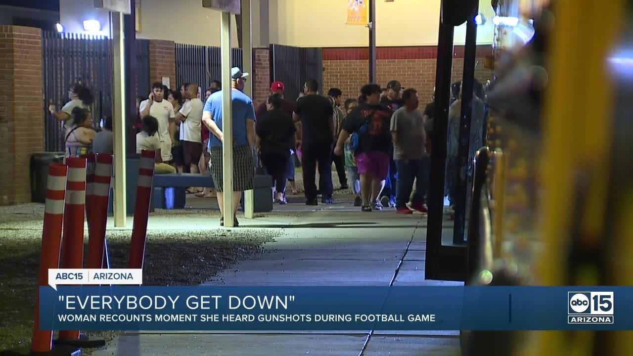 Witness reacts to shots fired outside of Carl Hayden High School during game