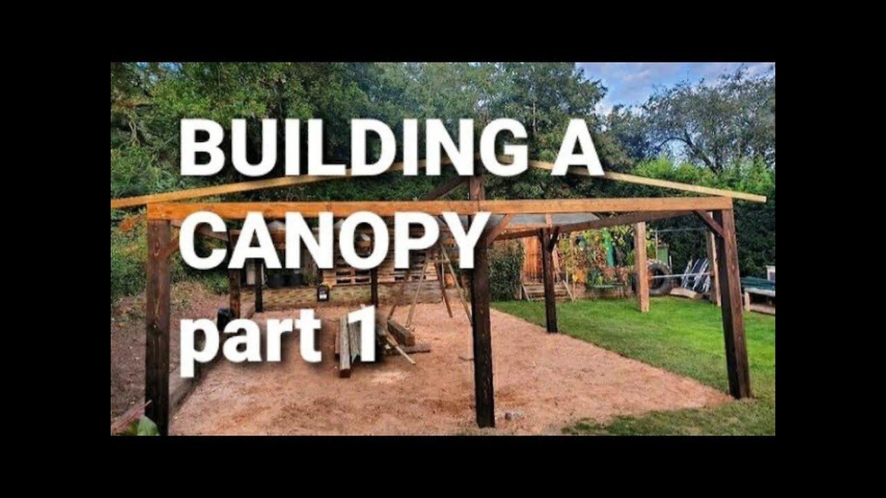 BUILDING A CANOPY PART 1/3 | DIY GARDEN WEDDING