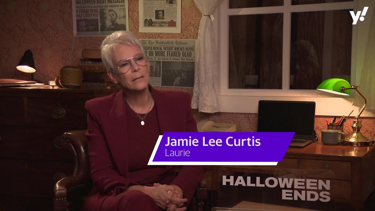 Jamie Lee Curtis bids a tearful farewell to franchise with 'Halloween Ends'