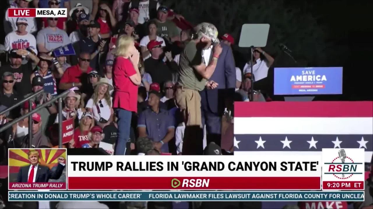 Trump Honors Kayla Mueller's Parents at Mesa, Arizona Rally